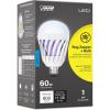 Feit Electric LED Bug Zapper Light Bulb, 60W Replacement, E26 Base, 700 Lumen, 2in1 Light Bulb and Zapper, 5000K Daylight, 15,000-Hour Lifetime, C60/950CA/BZ/LED(5000k Daylight)