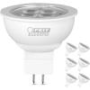 Feit Electric LED MR16 Halogen Bulb, 20W Equivalent, GU5.3 Bi-Pin Base, Non-Dimmable, 250 Lumens, 3000K Warm White, Track Light Bulbs for Landscaping, 22-Year Lifetime, BPLVBAB/830CA/6, 6 Pack(3000k Warm White)