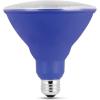 Feit Electric LED PAR38 Medium E26 Base Party and Holiday Light Bulb – 6.5 Watts – 10 Year Life – 400 Lumen – Green – Non-Dimmable | 1-Pack(Blue)