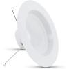 Feit Electric LED Recessed Downlight, fit Most 5-6″ Housing Cans, Baffle Trim, Dimmable, 75W Equivalent 10.2W, 925 LM Retrofit kit, 75 Watt, 2700K Soft White, 6-Pack LEDR56B/927CA/MP/6(3000K)