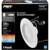 Feit Electric LED Recessed Downlight, fit Most 5-6″ Housing Cans, Baffle Trim, Dimmable, 75W Equivalent 10.2W, 925 LM Retrofit kit, 75 Watt, 2700K Soft White, 6-Pack LEDR56B/927CA/MP/6(6 Way)