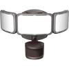 Feit Electric LED Security Light with Motion Sensor and Dusk to Dawn, Outdoor 46W Flood Light, Adjustable 3 Head, Wall Mount, 5000 Lumens, 5000k Daylight, Hardwired, Black S10.5TFL/850/MOT/BZ(Black)