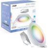 Feit Electric LEDR6XT/RGBW/CA/AG 6″ 65 Watt Equivalent WiFi Color Changing, Tunable White, No Hub Required, Alexa or Google Assistant, No Hub Required LED Smart Canless Retrofit Recessed Downlight Kit(7.5″ H x 2.6″ D)