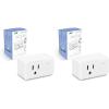Feit Electric Smart Plug, WiFi Plug Compatible with Alexa and Google Home, Indoor Plug, No Hub Required, 2.4Ghz Network, Remote Control from Anywhere, 15 AMP, Smart Outlet Plug, White (Pack of 2)(1 Count (Pack of 2))