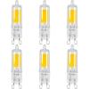 Feit Electric T4 LED Bulb G9 Base, Dimmable, 35W Equivalent, 3000K Warm White, 120V, 350 Lumens, 10,000 Hour Lifetime, UL Listed, BP35G9/830/LED/6, 6 Pack(6 Count (Pack of 1))