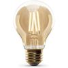 Feit Electric Vintage Exposed Filament Smoke Glass LED AT19 with a Medium E26 Base Light Bulb – 60W Equivalent – 10 Year Life – 300 Lumen – 5000K Daylight – Dimmable | Original Vintage(Amber)