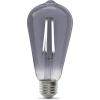 Feit Electric Vintage Exposed Filament Smoke Glass LED ST19 with a Medium E26 Base Light Bulb – 25W Equivalent – 10 Year Life – 200 Lumen – 5000K Dayllight – Dimmable | Original Vintage(Smoke)