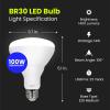 Feit Electric BR30 LED Light Bulb, 100W Equivalent, Dimmable, 1400 Lumens, E26 Standard Base, 2700K Soft White, 90CRI, Flood Light Bulb for Recessed Cans, 22-Year Lifetime, BR30DM/1400/927CA/4, 4 Pack(5000k Daylight)