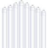 Feit Electric 8FT LED (4FT Tube Lights with Connectors to Make 8ft), Plug & Play, 44W (75W Equivalent), 4000K Cool White, 3200 Lumens, T8/T12 Replacement, Ballast Compatible, T96/841/LED/RP/8, 8 Pack