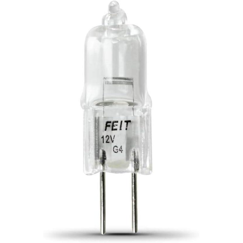 imageFeit Electric BPQ20T3RP 20Watt T3 Halogen Bulb with G4 BiPin Base Clear 2800K Warm White 13quot H x 03quot D1 Count Pack of 1