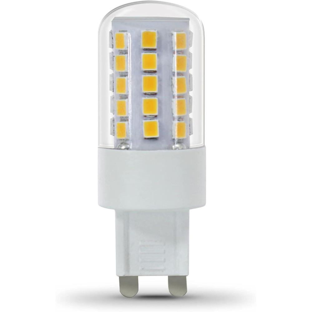 imageFeit Electric G9 LED Bulb Dimmable 40W Equivalent 500 Lumens Daylight T4 Halogen Replacement for Chandeliers Vanitiy Lights or Desk Lamps BPG940850LED1 Count Pack of 1