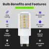 Feit Electric G9 LED Bulb Dimmable 40W Equivalent, 500 Lumens, Daylight T4 Halogen Replacement for Chandeliers, Vanitiy Lights or Desk Lamps, BPG940/850/LED(1 Count (Pack of 1))