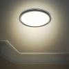 Feit Electric 14″ Adjustable White LED Ceiling Fixture, Dimmable Flush Mount Light, Selectable Color Temperature, Matte Black Dual-Banded Finish, Energy Efficient, 50,000-Hour Lifespan, FM14/DR/6WY/BK