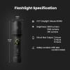 Feit Electric Flex Power Flashlight, 7000 Lumens Ultra-Bright LED, Rechargeable & AA Battery Compatible, Aircraft-Grade Aluminum, USB-C Charging, 3 Light Modes, Wet Rated Emergency Light, FLR7000/FLEX(2500 Lumens)