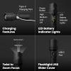 Feit Electric Flex Power Flashlight, 7000 Lumens Ultra-Bright LED, Rechargeable & AA Battery Compatible, Aircraft-Grade Aluminum, USB-C Charging, 3 Light Modes, Wet Rated Emergency Light, FLR7000/FLEX(2500 Lumens)