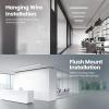 Feit Electric 3-Foot LED Utility Shop Light, 3000 Lumens, 4000K Cool White, Plug-in Fixture with 5ft Cord, Hanging or Flush Mount, 50,000-Hour Lifetime, SHOP/3/840