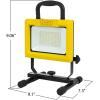 Feit Electric 60W LED Work Light, Plug-in Worklight, 6000 Lumens, IP65 Waterproof, Portable LED Flood Light, for Jobsite, Garages, Workshops, Construction Sites, 5000k, WORK6000XLPLUG(6000 Lumens)