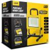 Feit Electric 60W LED Work Light, Plug-in Worklight, 6000 Lumens, IP65 Waterproof, Portable LED Flood Light, for Jobsite, Garages, Workshops, Construction Sites, 5000k, WORK6000XLPLUG(6000 Lumens)