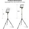 Feit Electric Rechargeable LED Solar Work Light with Tripod, 3000 Lumens, 3 Detachable Magnetic Light Bars, USB-C & Solar Charging, Solar/Tripod