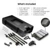 Feit Electric Rechargeable LED Solar Work Light with Tripod, 3000 Lumens, 3 Detachable Magnetic Light Bars, USB-C & Solar Charging, Solar/Tripod