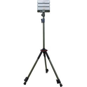 Feit Electric Rechargeable LED Solar Work Light with Tripod, 3000 Lumens, 3 Detachable Magnetic Light Bars, USB-C & Solar Charging, Solar/Tripod