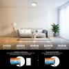 Feit Electric 14″ Adjustable White LED Ceiling Fixture, Dimmable Flush Mount Light, Selectable Color Temperature, Chrome Dual-Ring Finish, Versatile Lighting, 50,000-Hour Lifespan, FM14/DR1/6WY/NK(5CCT)
