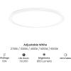 Feit Electric 9″ Adjustable White LED Ceiling Light, Dimmable Flush Mount Fixture, Brushed Nickel Finish, Selectable Color Temperature, 900 Lumens, 50,000-Hour Lifespan, FM9/5CCT/NK(Matte Black)