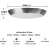 Feit Electric 9″ Adjustable White LED Ceiling Light, Dimmable Flush Mount Fixture, Brushed Nickel Finish, Selectable Color Temperature, 900 Lumens, 50,000-Hour Lifespan, FM9/5CCT/NK(Brushed Nickel)