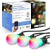 Feit Electric 24ft Smart Outdoor String Lights, 12 Socket Color Changing Works with Alexa/Google Assistant, Heavy Duty and Weather Resistant – Frosted Bulb – LVSL24-12/RGBW/AG
