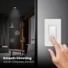 Feit Electric A19 LED Light Bulbs, 60W Equivalent, GU24 Twist-Lock Base, Dimmable, 4000K Cool White, 800 Lumens, 90+ CRI, Enclosed Fixture Rated, 25,000-Hour Lifetime, OM60DM/940CA/GU24/4, 4-Pack