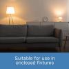 Feit Electric A19 LED Light Bulbs, 60W Equivalent, GU24 Twist-Lock Base, Dimmable, 4000K Cool White, 800 Lumens, 90+ CRI, Enclosed Fixture Rated, 25,000-Hour Lifetime, OM60DM/940CA/GU24/4, 4-Pack