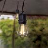 Feit Electric S14 LED Exposed Filament Light Bulbs, Soft White 2200K, Switch-Selectable 70/140 Lumens, Decorative String Light Replacement Bulbs, 15,000-Hour Lifetime, S14/822/2DIM/FIL/4, 4 Pack