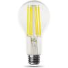 Feit Electric A21 LED Filament Light Bulb, 150W Equivalent, 2605 Lumens, Bright White 3000K, Dimmable, E26 Base, Clear Glass Decorative Vintage Style, 15,000-Hour Lifetime, OM150DM/CL/830/FIL