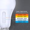 Feit Electric A21 All-in-One LED Light Bulb, 100W Equivalent, 4 Brightness Levels, 5 Selectable White Color Temperatures 2700K–5000K, E26 Base, Switch-Adjustable, Dimmable, OM100LSDM/5CCTCA/4, 4 Pack