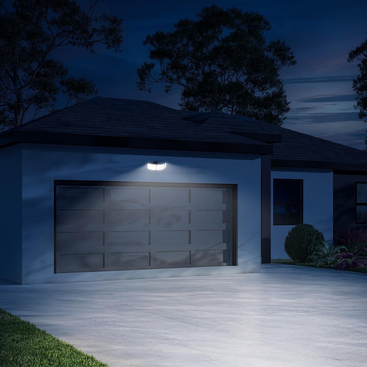 image:imageFeit Electric 105in TripleHead Security Flood Light 5000 Lumens Adjustable White 2700K6500K Microwave Motion Sensor DusktoDawn Photocell Lumen Select S105TFL5CCTMMBZ