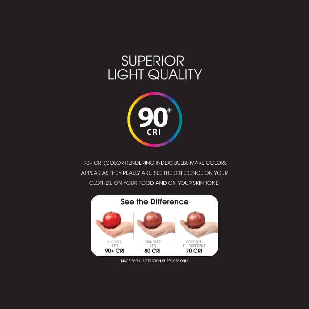 image:imageFeit Electric A19 Adjustable White LED Light Bulb 60W Equivalent 800 Lumens 5 Color Select 2700K5000K Dimmable 90 CRI 25000Hour Lifetime Indoor Lighting OM60DM6WYCA4 4 PackAdjustable White