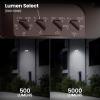 Feit Electric 10.5in Triple-Head Security Flood Light, 5000 Lumens, Adjustable White 2700K–6500K, Microwave Motion Sensor, Dusk-to-Dawn Photocell, Lumen Select, S10.5TFL/5CCT/MM/BZ