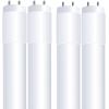 Feit Electric LED Light Bulbs Bundle – T8 Tube Lights (4 Pack) and Circular T9 Bulb
